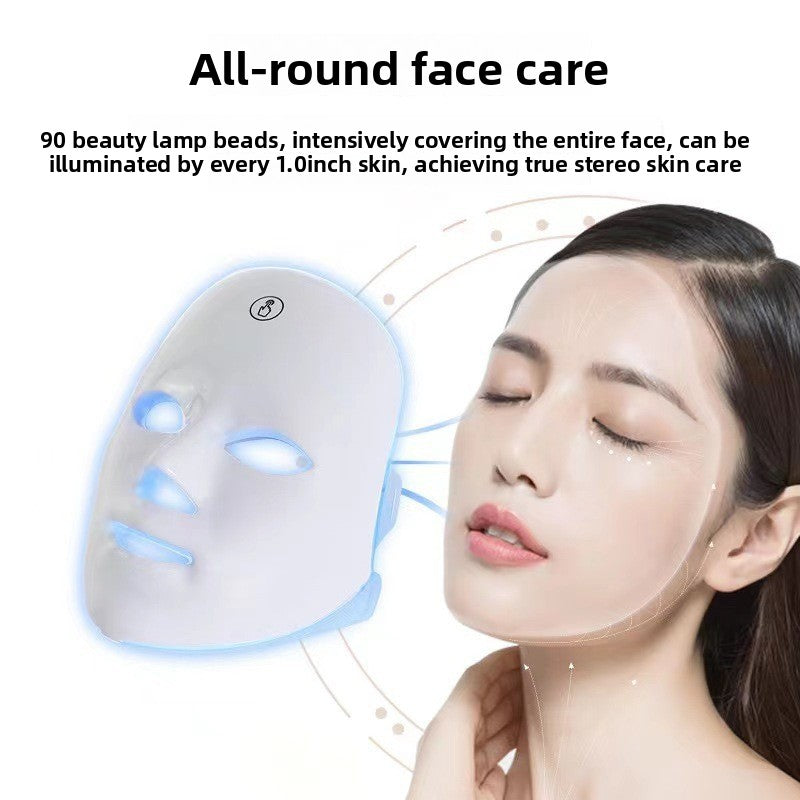 LED light therapy mask beauty device