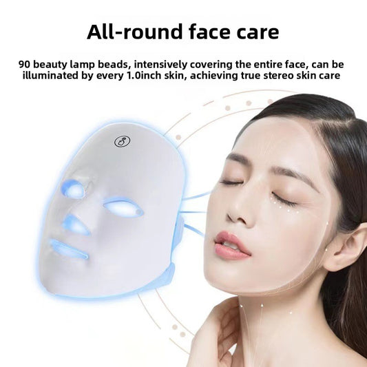 LED light therapy mask beauty device