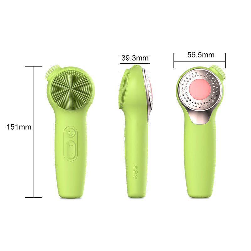 Rechargeable silicone massage facial cleanser