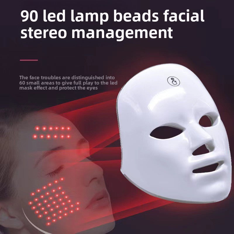 LED light therapy mask beauty device
