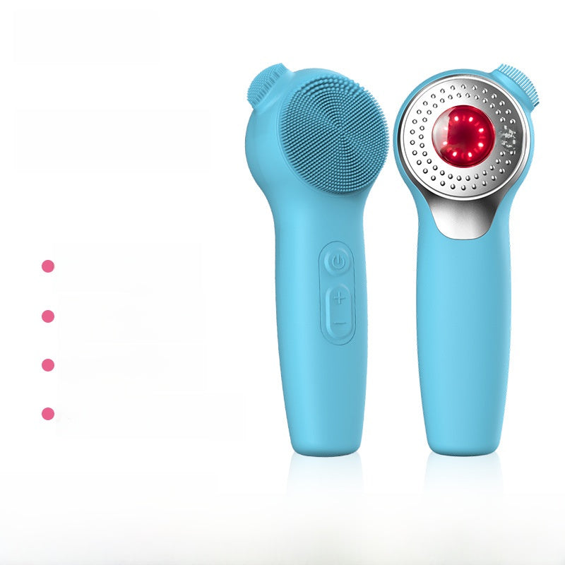 Rechargeable silicone massage facial cleanser